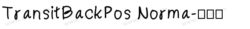 TransitBackPos Norma字体转换